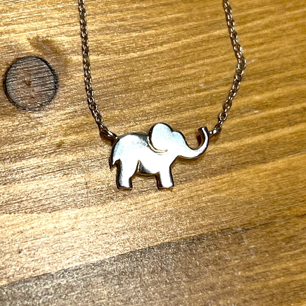 Sterling Silver Elephant Necklace (Target)